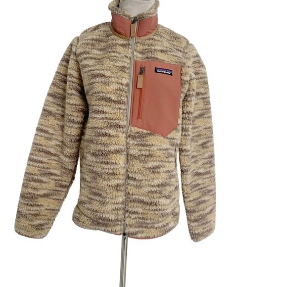 Patagonia Size Small  Retro X Jacket in Space Dye Oatmeal Sweater Teddy - Picture 2 of 8